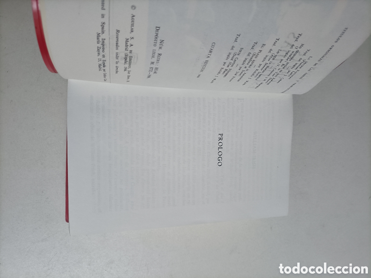 Libros de segunda mano: Obras escogidas William Irish . Aguilar cuarta edici&oacute;n 1966 - Foto 10