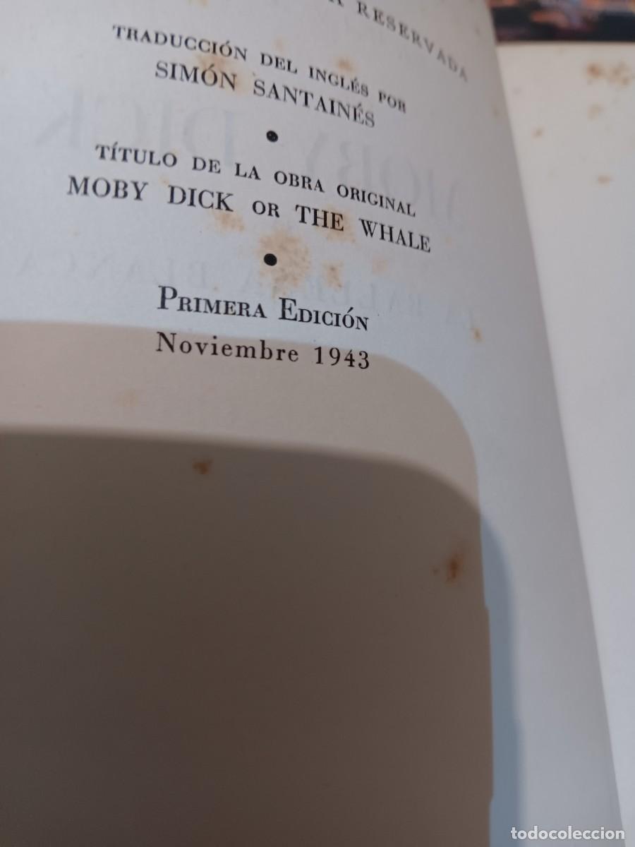Libros de segunda mano: Moby Dick primera edici&oacute;n 1943 - Foto 2