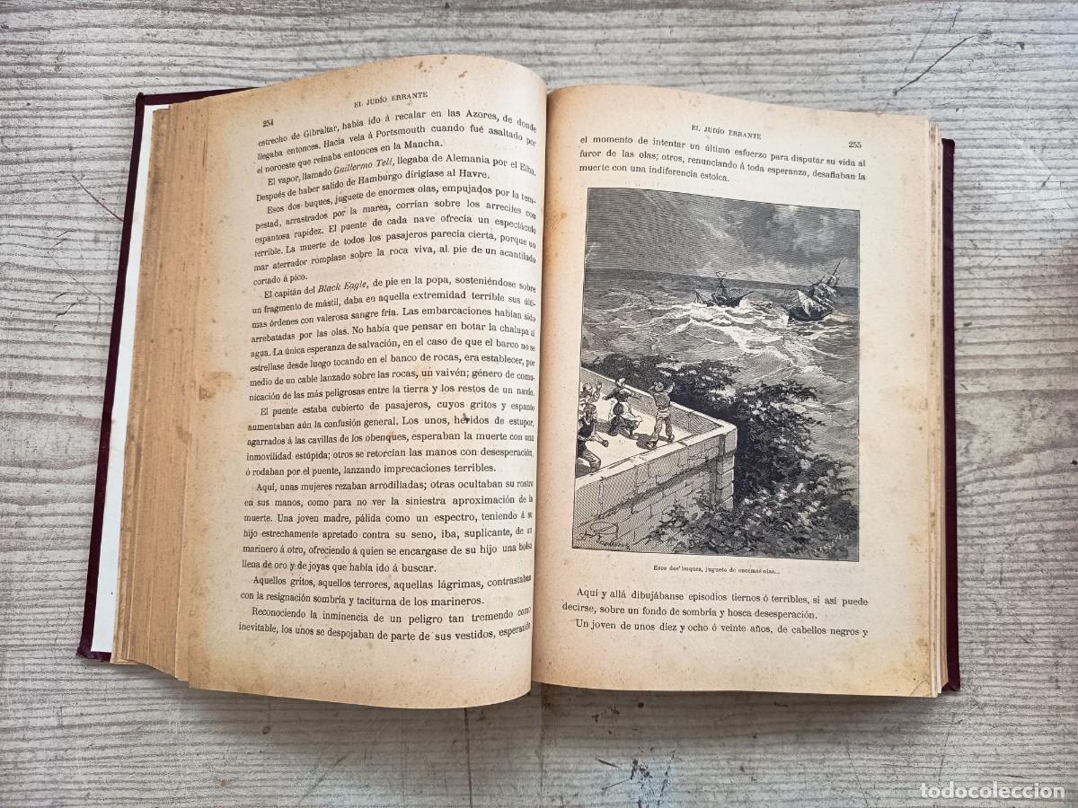 Libros de segunda mano: El Judio Errante - Eugenio Sue - 2 Tomos - Editorial De Ramon Molinas - Foto 4
