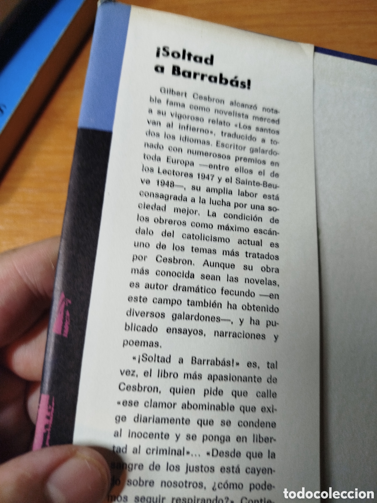 Libros de segunda mano: Soltad a Barrab&aacute;s. Gilbert cesbron. - Foto 3