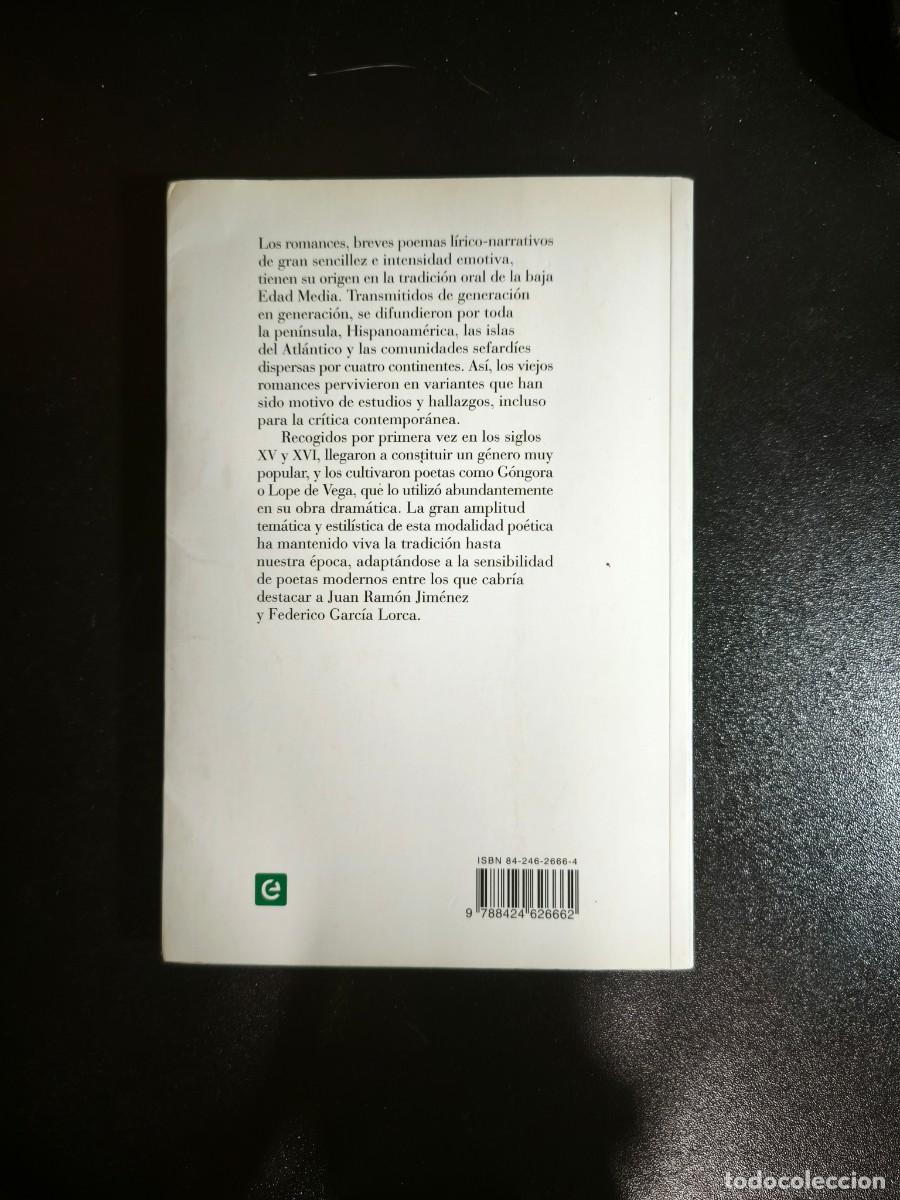 Libros de segunda mano: Romancero. Introducci&oacute;n, notas y propuestas did&aacute;cticas de Teresa Shaw - Foto 3