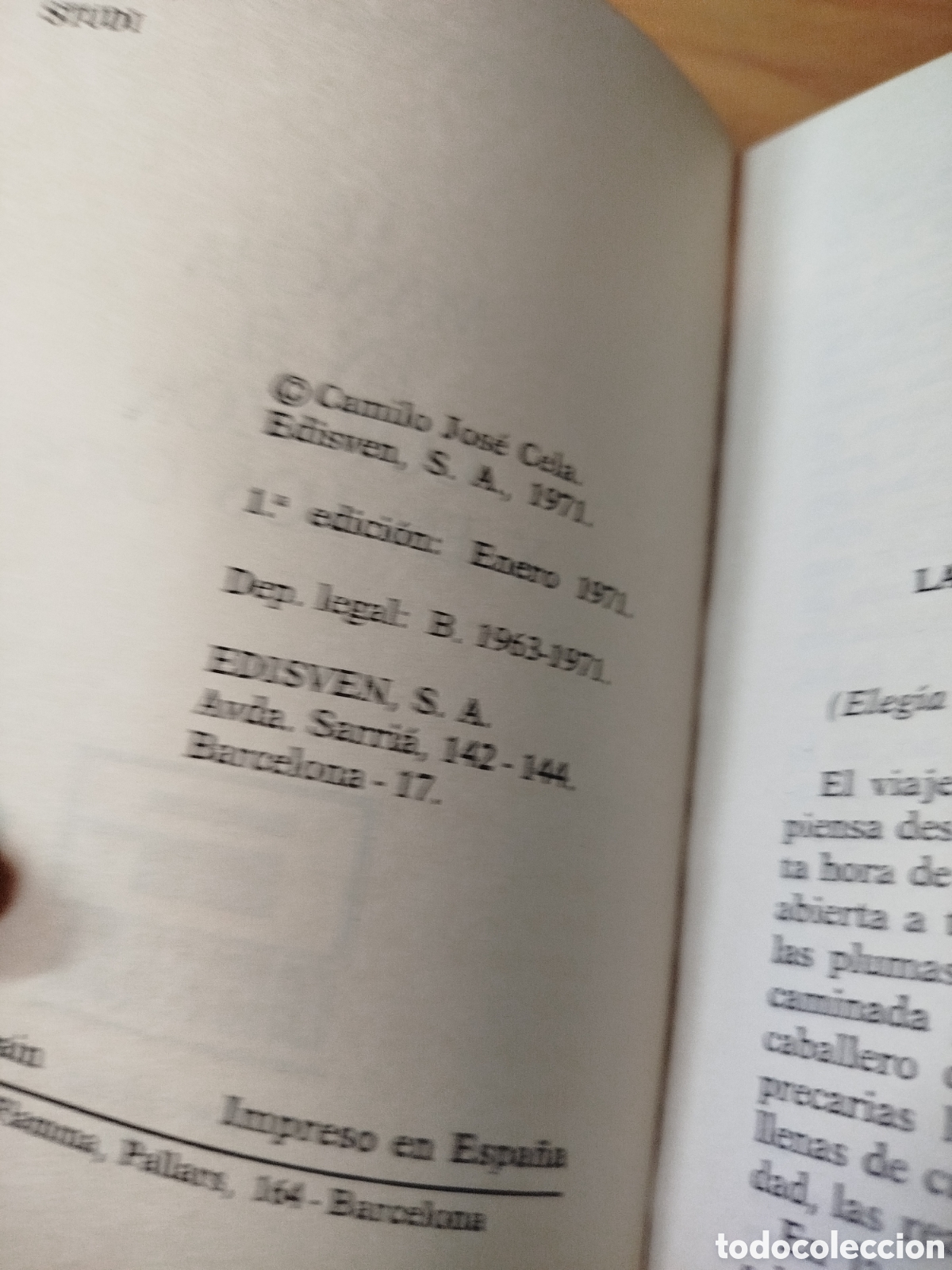 Libros de segunda mano: La mancha en el coraz&oacute;n y en los ojos. Camilo Jos&eacute; Cela. - Foto 3