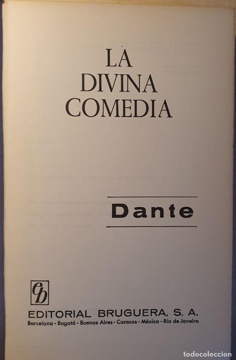 Libros de segunda mano: Dante. La Divina Comedia. 1&ordf; edici&oacute;n Bruguera, 1968 - Foto 1