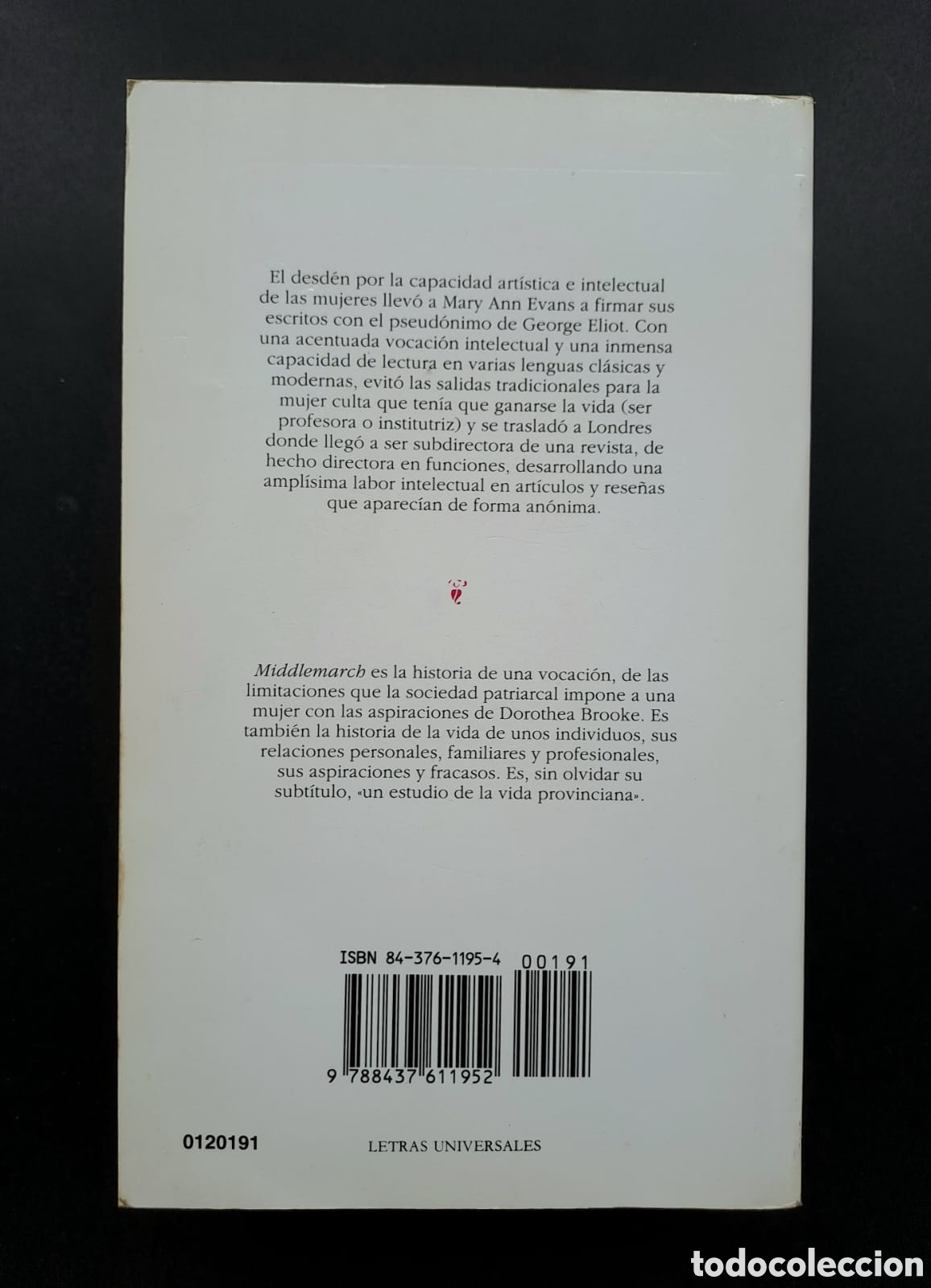 Libros de segunda mano: Middlemarch - George Eliot - C&aacute;tedra Letras Universales - Foto 3