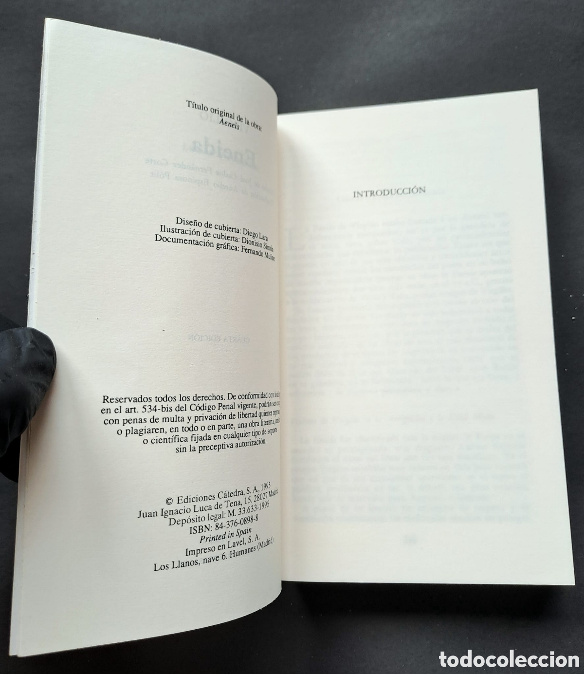 Libros de segunda mano: Eneida - Virgilio - C&aacute;tedra Letras Universales - Foto 4