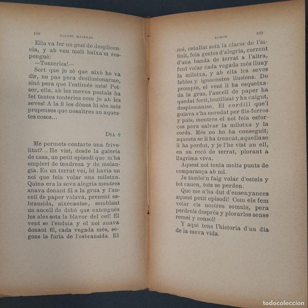 Libros de segunda mano: L-291. EDMON. ALFONS MASERAS. BARCELONA, E. DOMENECH, 1908. - Foto 5