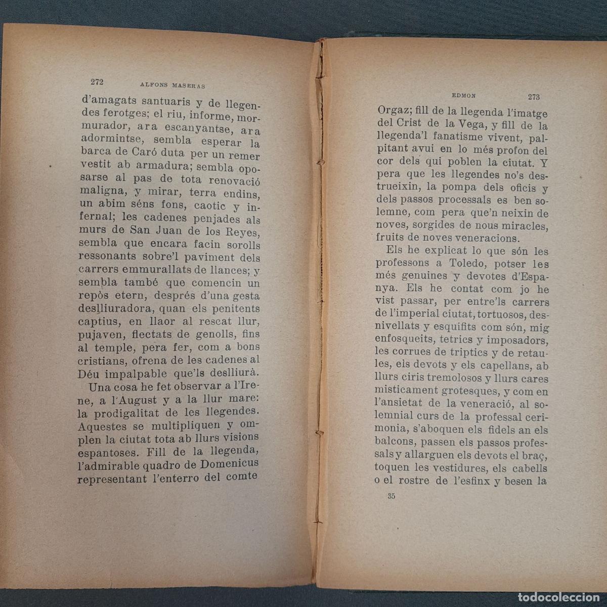 Libros de segunda mano: L-291. EDMON. ALFONS MASERAS. BARCELONA, E. DOMENECH, 1908. - Foto 6