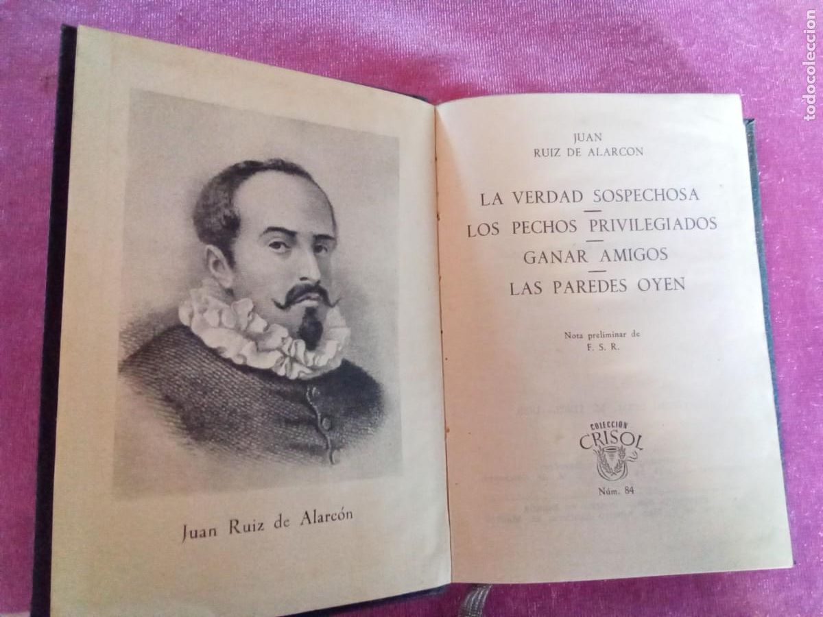 Libros de segunda mano: JUAN RUIZ DE ALARCON. COLECCION CRISOL 1959 .E 2/2/3 - Foto 1