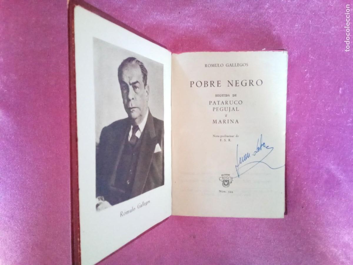 Libros de segunda mano: ROMULO GALLEGOS.POBRE NEGRO. COLECCION CRISOL 1959 .E 2/2/3 - Foto 1
