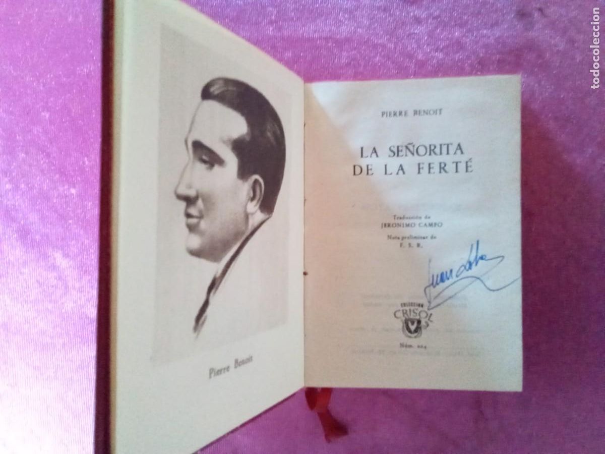 Libros de segunda mano: PIERRE BENOIT.LA SE&Ntilde;ORITA DE LA FERT&Eacute;. COLECCION CRISOL 1957 .E 2/2/3 - Foto 1