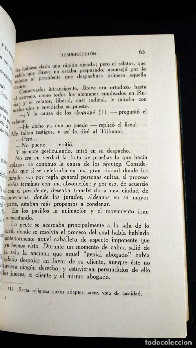Libros de segunda mano: RESURRECCI&Oacute;N - TOLSTOI - Foto 4