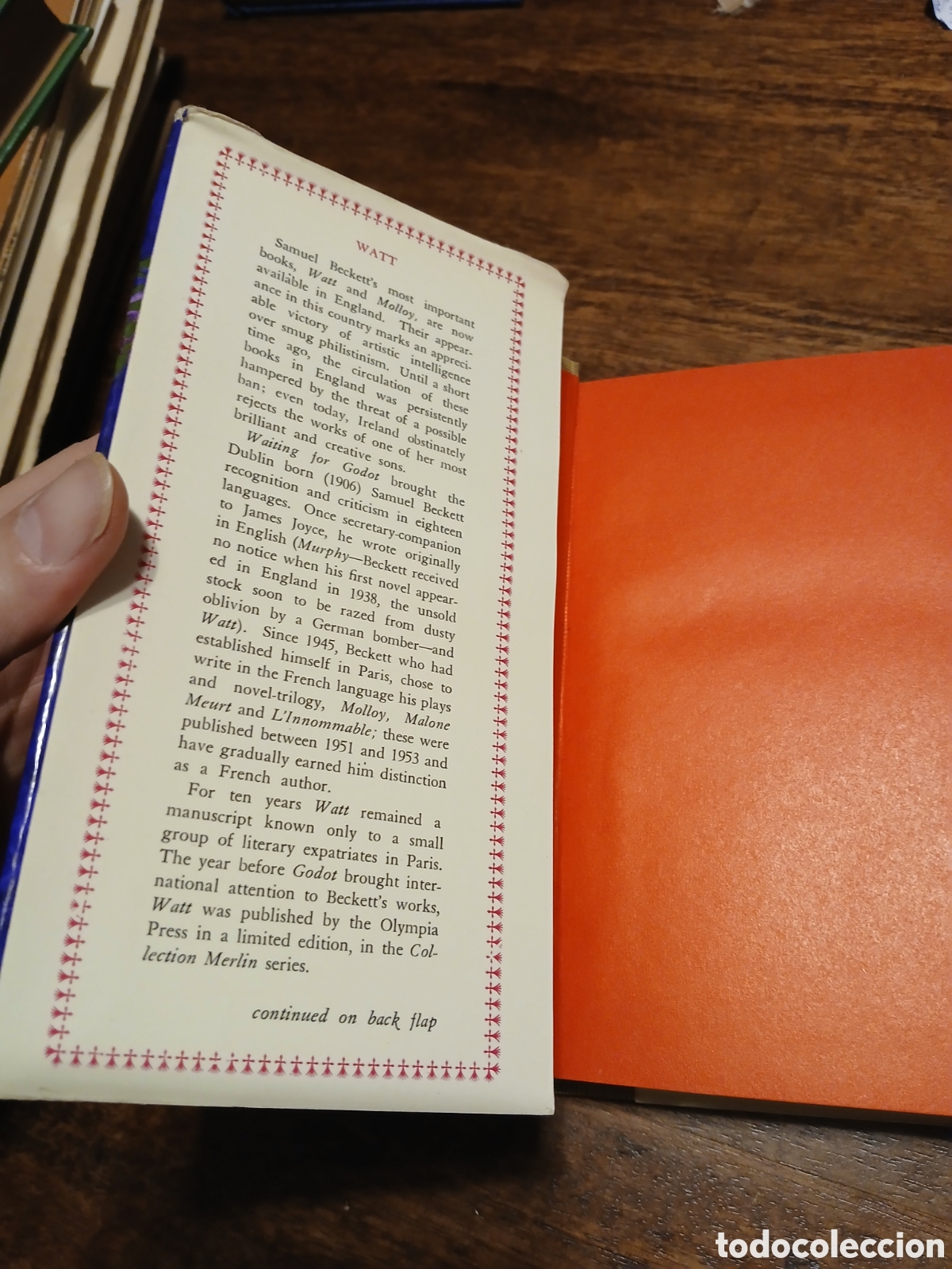 Libros de segunda mano: Watt, Samuel Beckett (first edition) - Foto 4