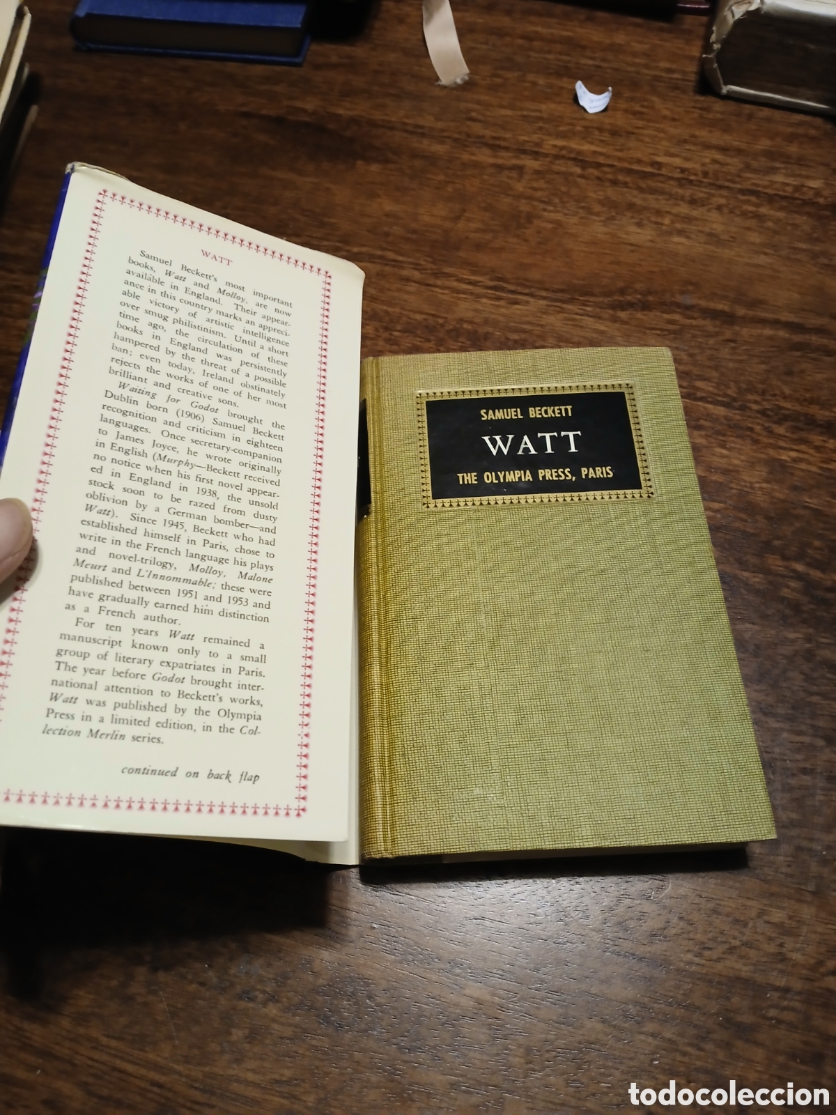 Libros de segunda mano: Watt, Samuel Beckett (first edition) - Foto 5