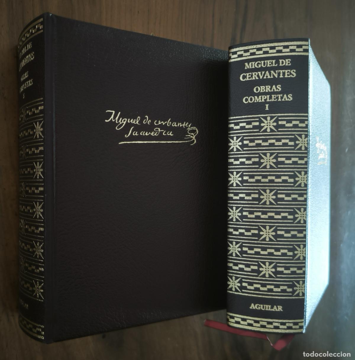 Libros de segunda mano: OBRAS COMPLETAS - MIGUEL DE CERVANTES - 2 TOMOS - ED. AGUILAR - Foto 1