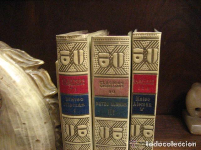 Livres d'occasion: MATEO ALEMAN GUZMAN DE ALFARACHE, CL&Aacute;SICOS CASTELLANOS, 1926-28- 36 TRES TOMOS I III V