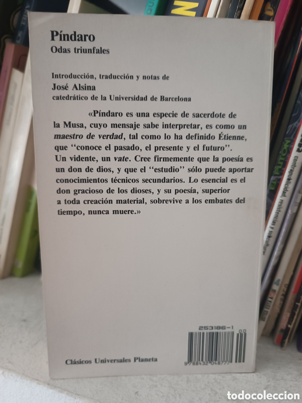 Libros de segunda mano: Odas triunfales. P&iacute;ndaro. - Foto 2