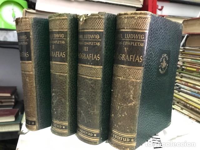Second hand books: Emil Ludwig Biograf&iacute;as - Tomos 1, 2, 3 y 5