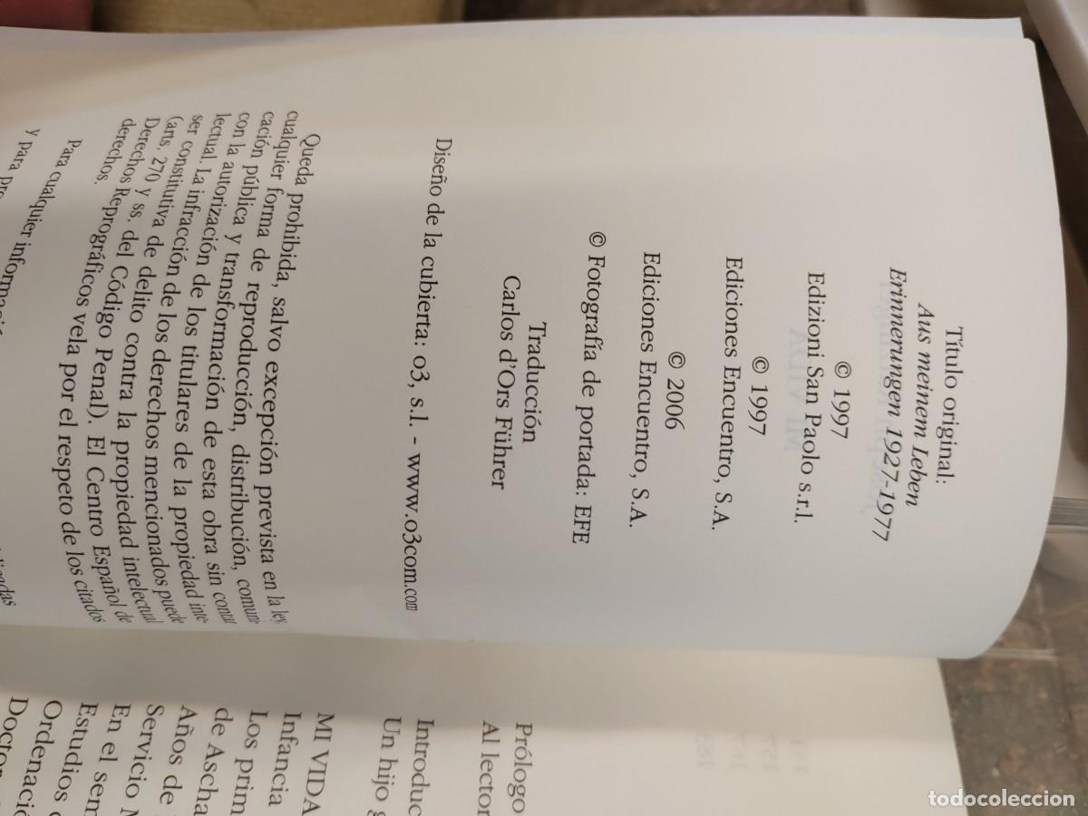 Libros de segunda mano: Mi vida Joseph ratzinger - Foto 2