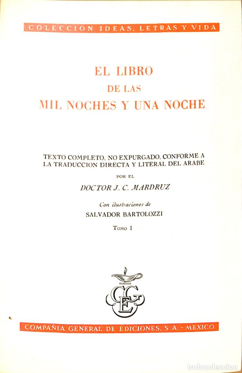 Libros de segunda mano: 3 TOMOS .EL LIBRO DE LAS MIL NOCHES Y UNA NOCHE - Foto 2