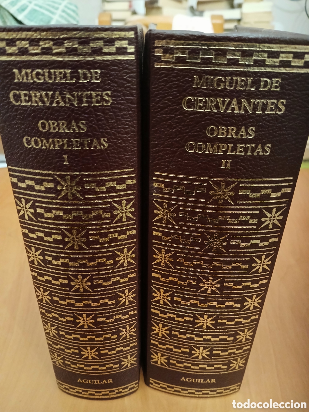 Libros de segunda mano: Obras Completas. Miguel de Cervantes. 2 tomos ( Completa ). - Foto 2