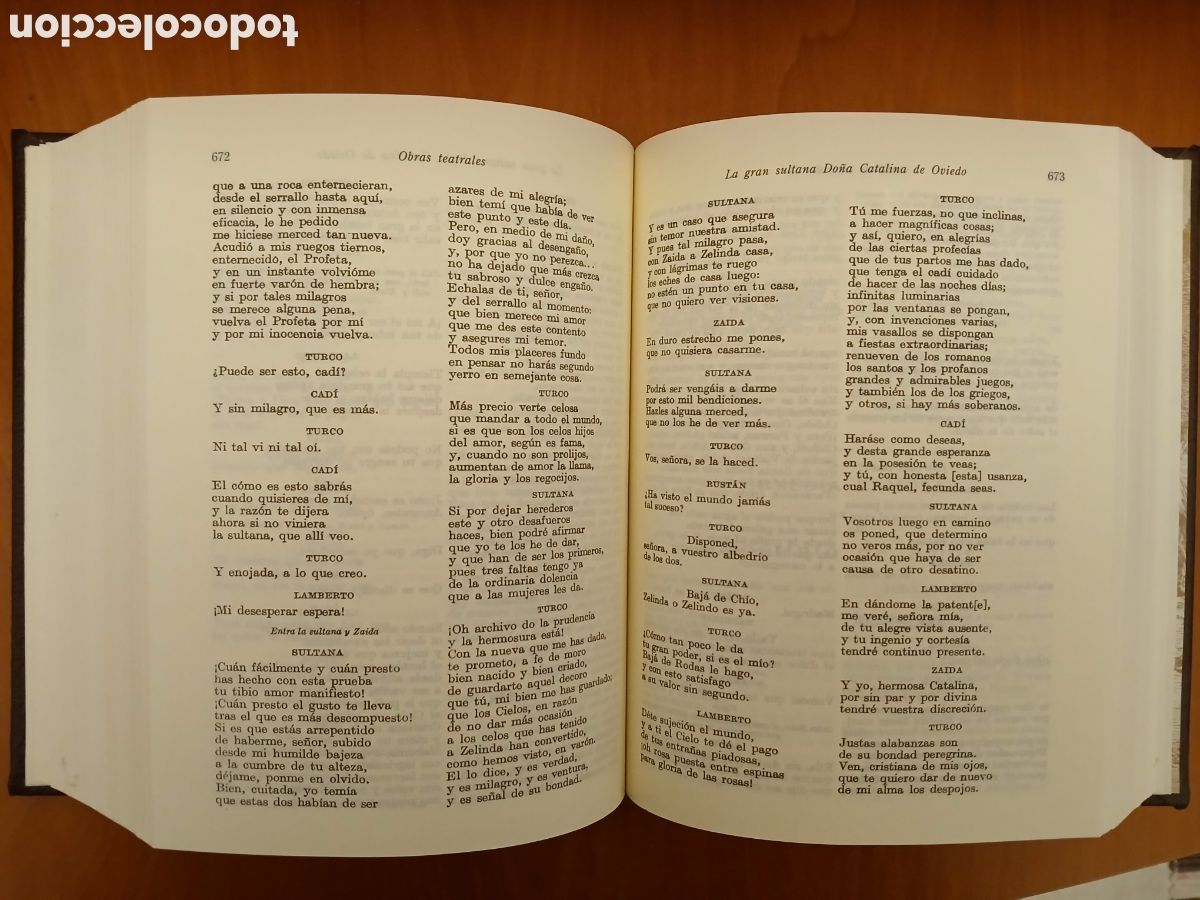 Libros de segunda mano: Obras Completas. Miguel de Cervantes. 2 tomos ( Completa ). - Foto 9