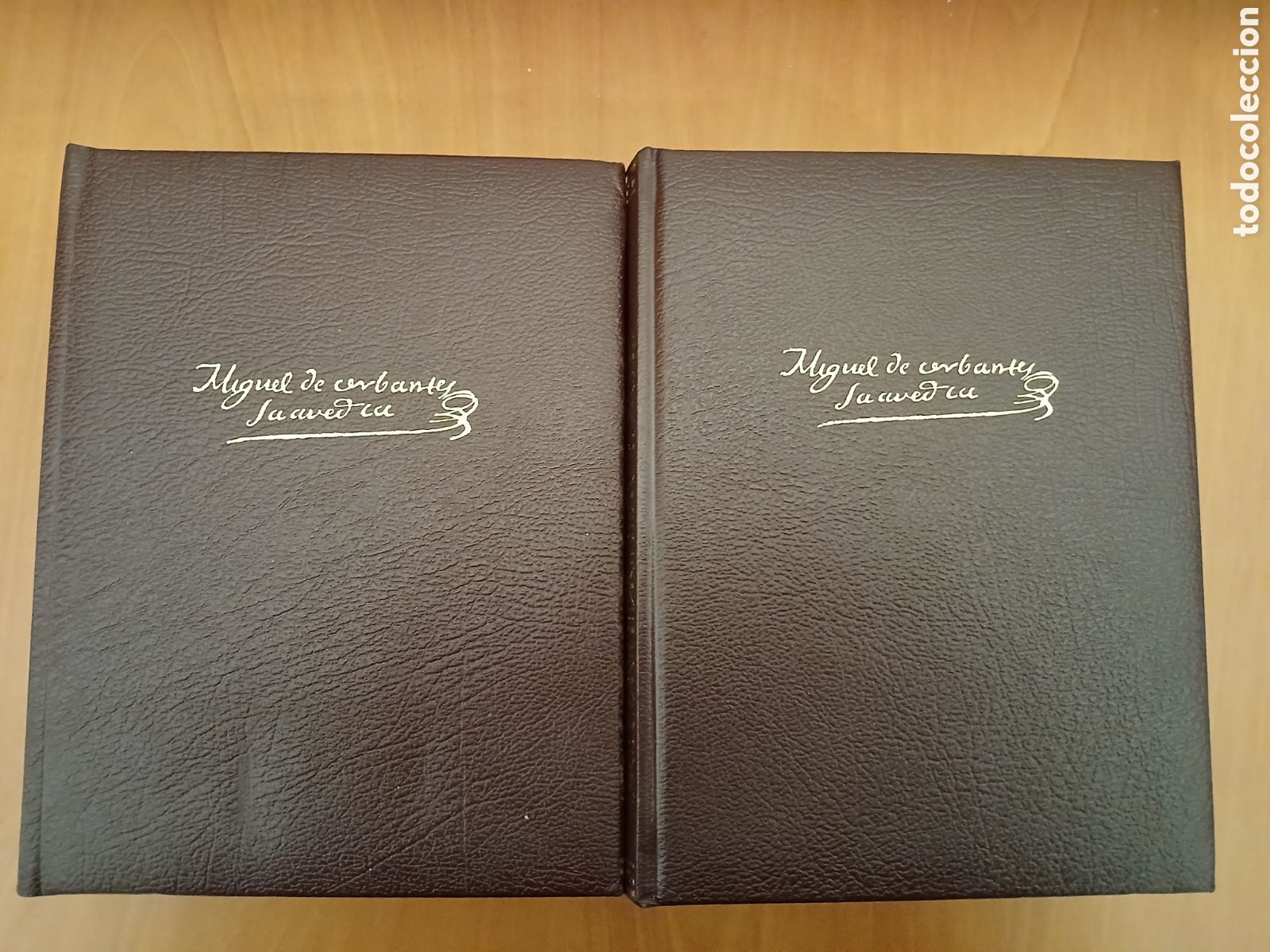 Libros de segunda mano: Obras Completas. Miguel de Cervantes. 2 tomos ( Completa ). - Foto 1