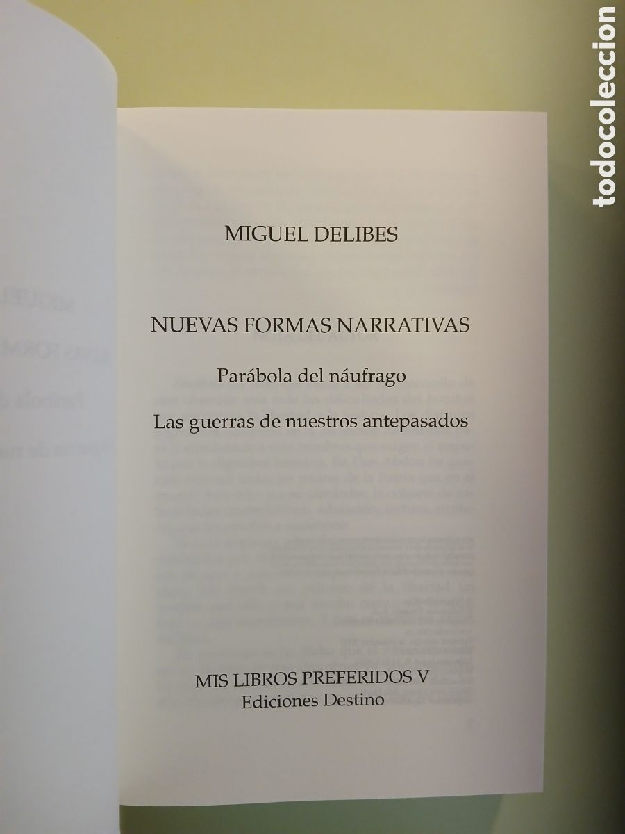 Libros de segunda mano: Nuevas formas narrativas. Miguel Delibes. - Foto 3