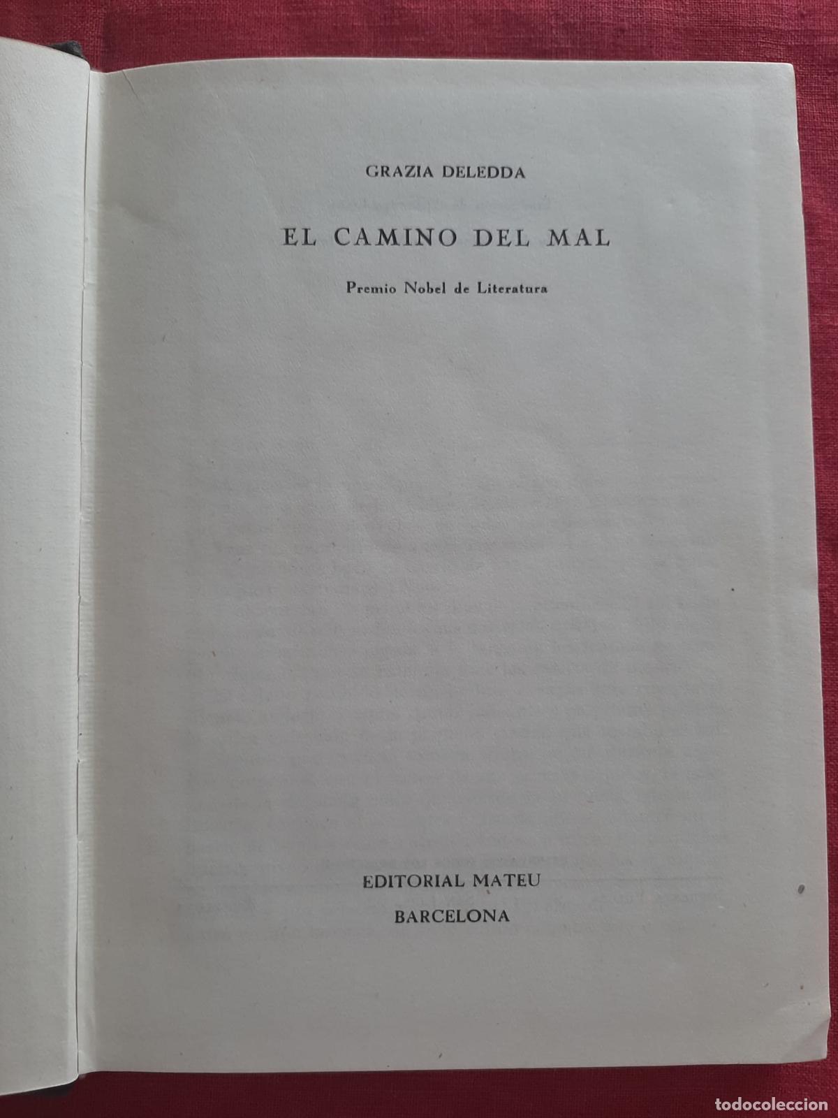 Libros de segunda mano: El camino del mal - Deledda. Grazia - Foto 2