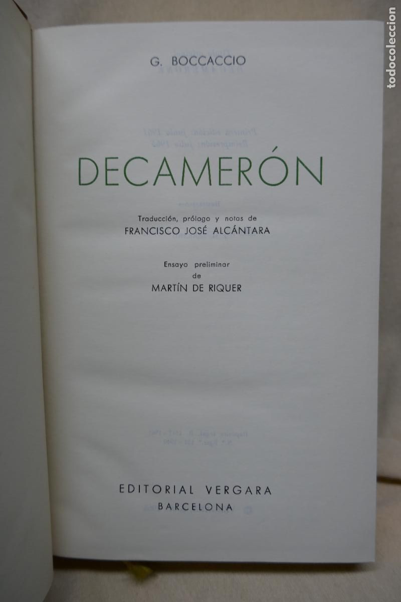 Libros de segunda mano: El Decameron - Boccaccio - Vergara - Foto 10