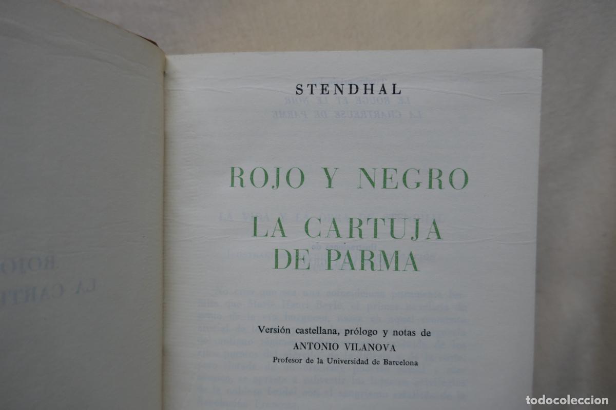 Libros de segunda mano: OBRAS; Stendhal - Rojo y negro ; La cartuja de Parma. - Foto 12