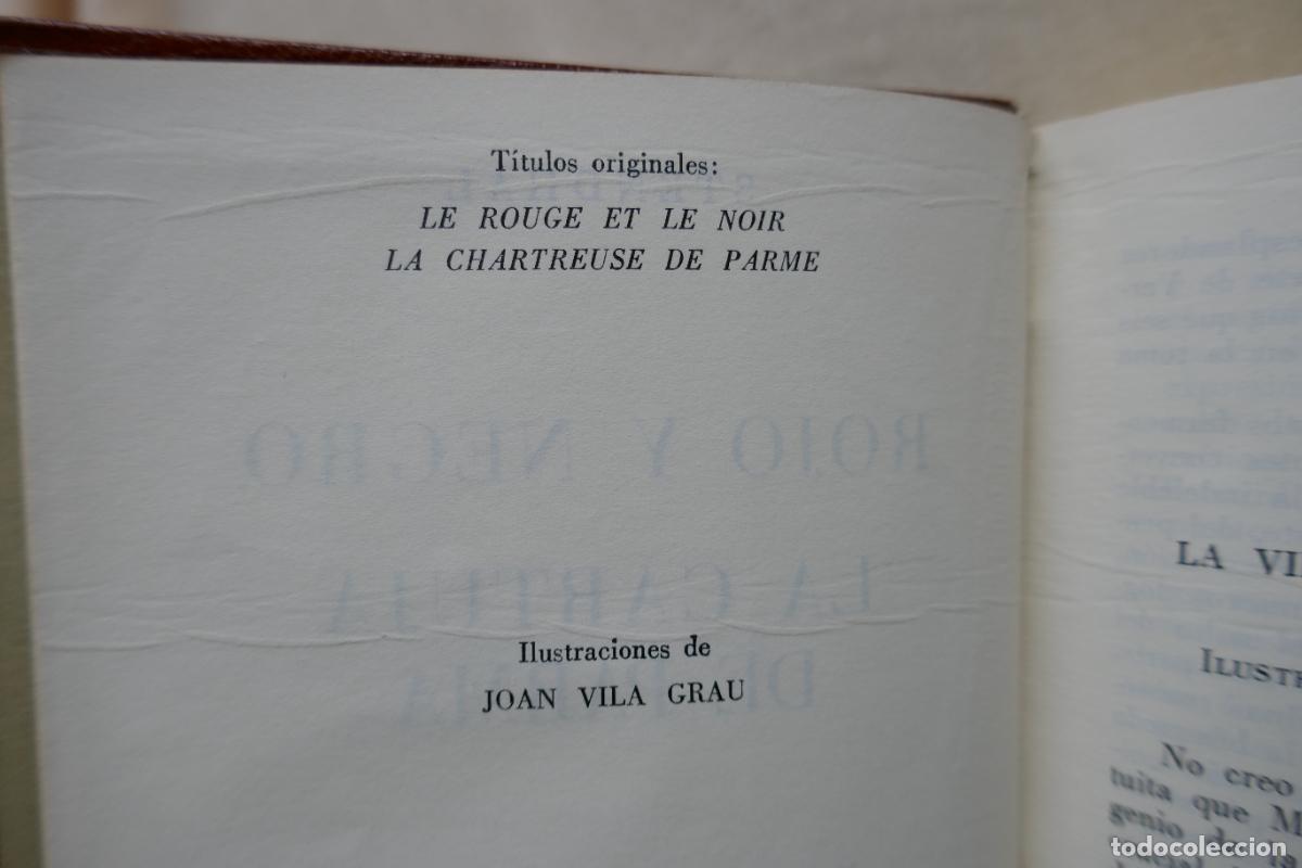 Libros de segunda mano: OBRAS; Stendhal - Rojo y negro ; La cartuja de Parma. - Foto 14