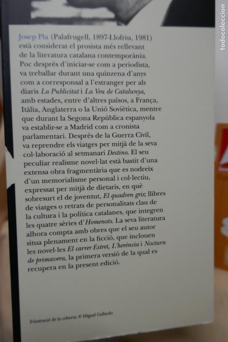 Libros de segunda mano: Nocturn de Primavera - Josep Pla (EN CATALAN) - Foto 4