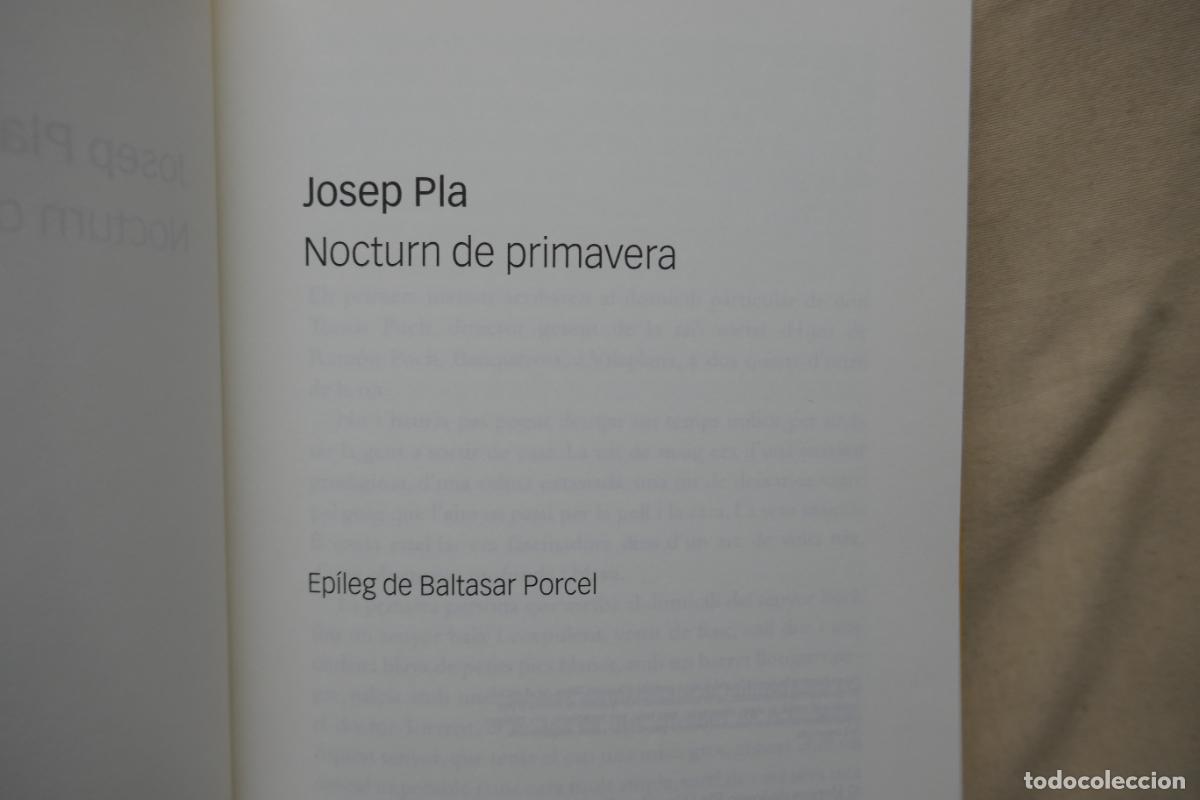 Libros de segunda mano: Nocturn de Primavera - Josep Pla (EN CATALAN) - Foto 5