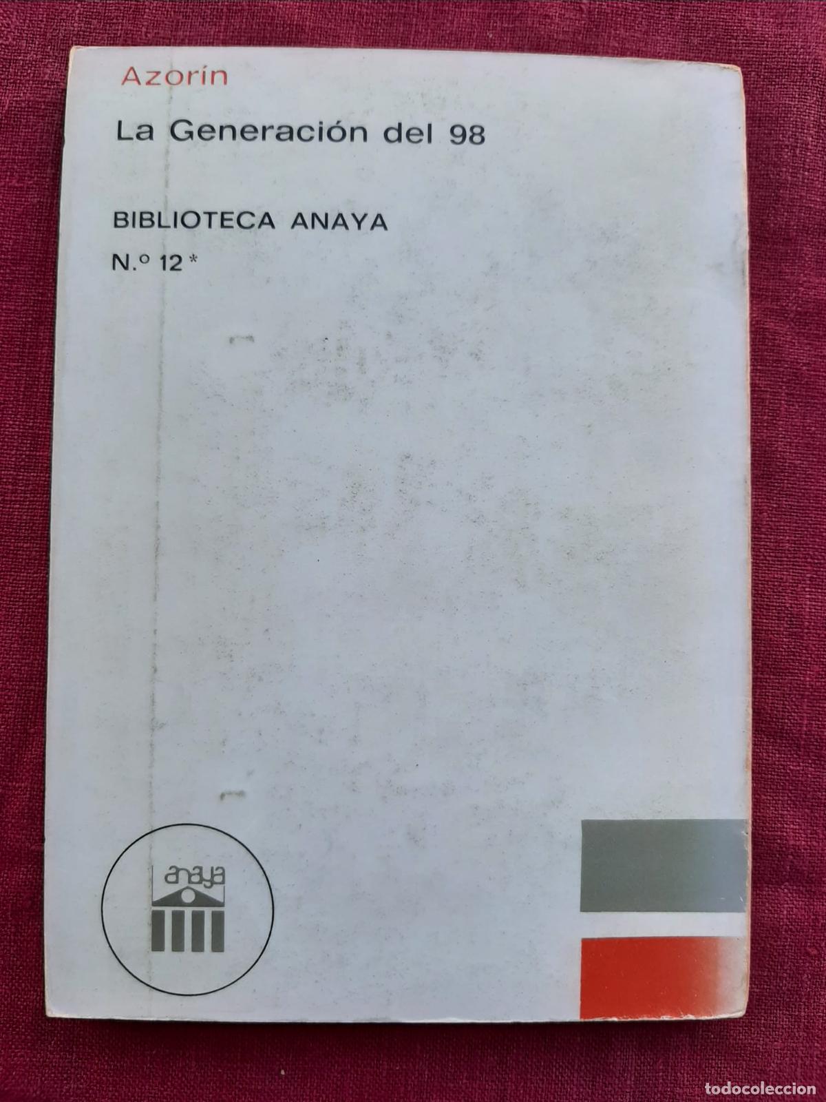 Libros de segunda mano: La Generaci&oacute;n del 98 - Azor&iacute;n - Foto 2