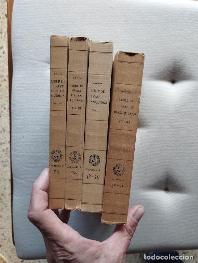 Libros de segunda mano: Llibre de Evast e Blanquerna (Volum I- II- III- IV). Ramon Llull. Barcino - Foto 2