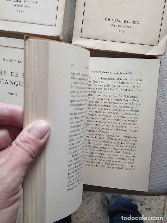 Libros de segunda mano: Llibre de Evast e Blanquerna (Volum I- II- III- IV). Ramon Llull. Barcino - Foto 4