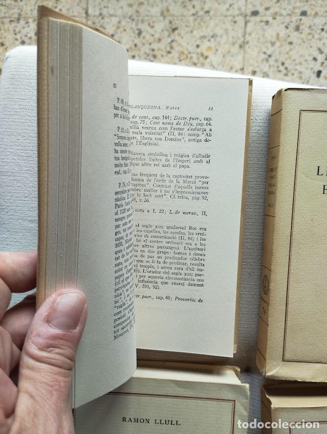 Libros de segunda mano: Llibre de Evast e Blanquerna (Volum I- II- III- IV). Ramon Llull. Barcino - Foto 6