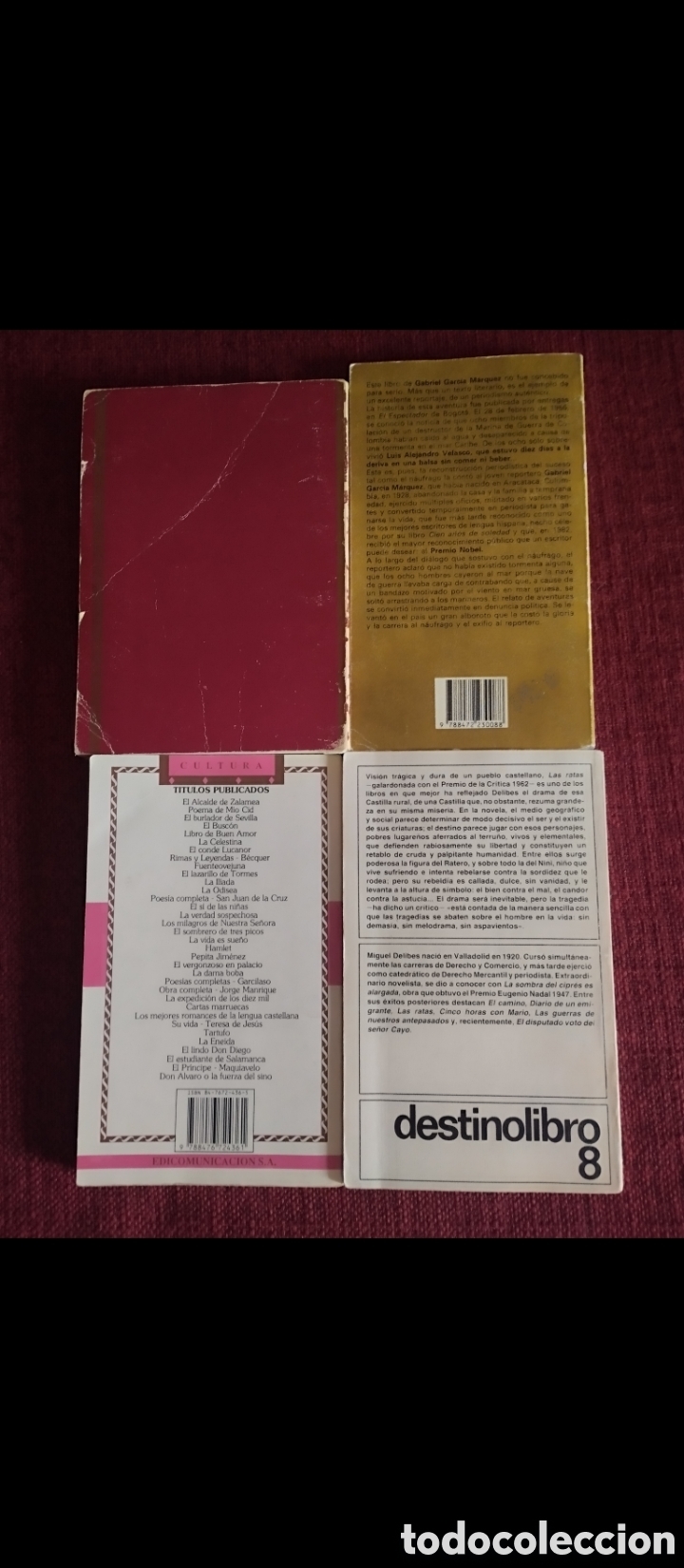 Libros de segunda mano: Libros de literatura cl&aacute;sica.4 ejemplares. - Foto 2