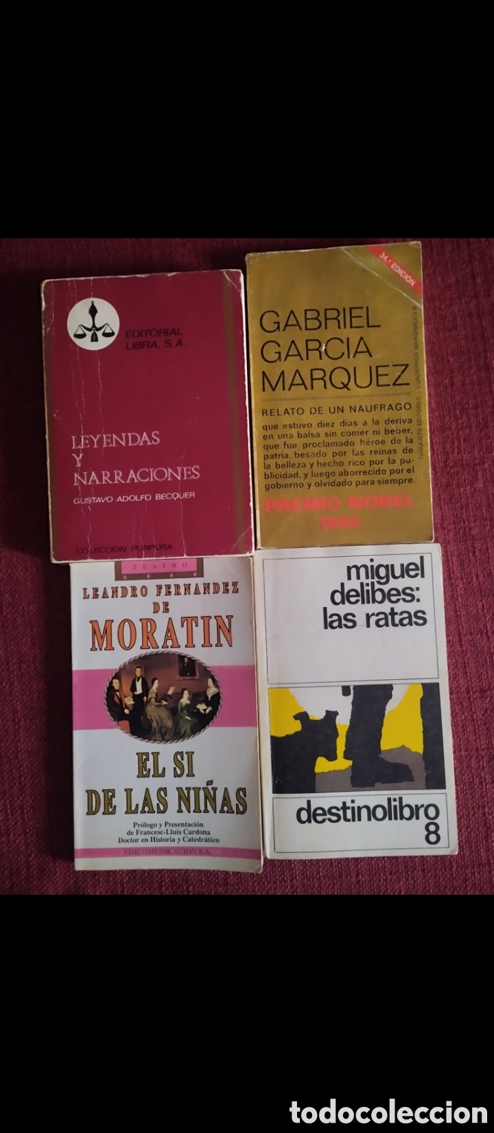 Libros de segunda mano: Libros de literatura cl&aacute;sica.4 ejemplares. - Foto 1