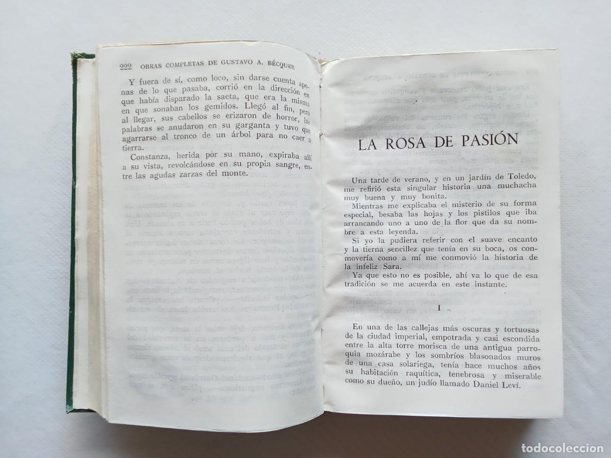 Libros de segunda mano: OBRAS COMPLETAS DE GUSTAVO ADOLFO B&Eacute;CQUER 1&ordf; Edici&oacute;n 1937 AGUILAR EDITOR - Foto 4