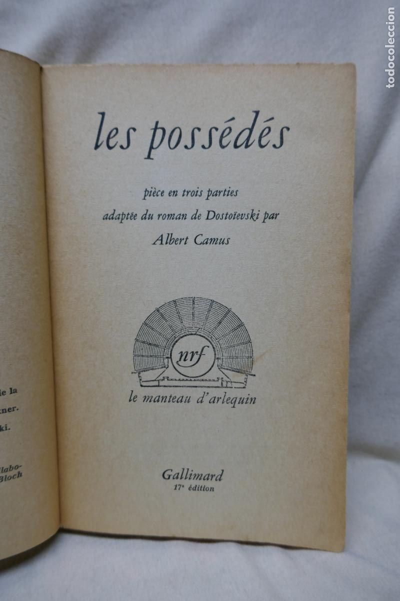 Libros de segunda mano: LES POSS&Eacute;D&Eacute;S - ALBERT CAMUS / Fedor DOSTOIEVSKI (EN FRANC&Eacute;S) - Foto 8