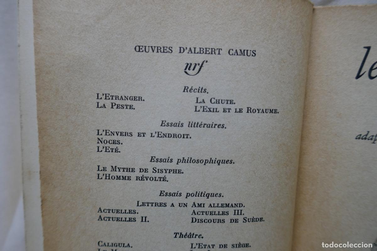 Libros de segunda mano: LES POSS&Eacute;D&Eacute;S - ALBERT CAMUS / Fedor DOSTOIEVSKI (EN FRANC&Eacute;S) - Foto 10