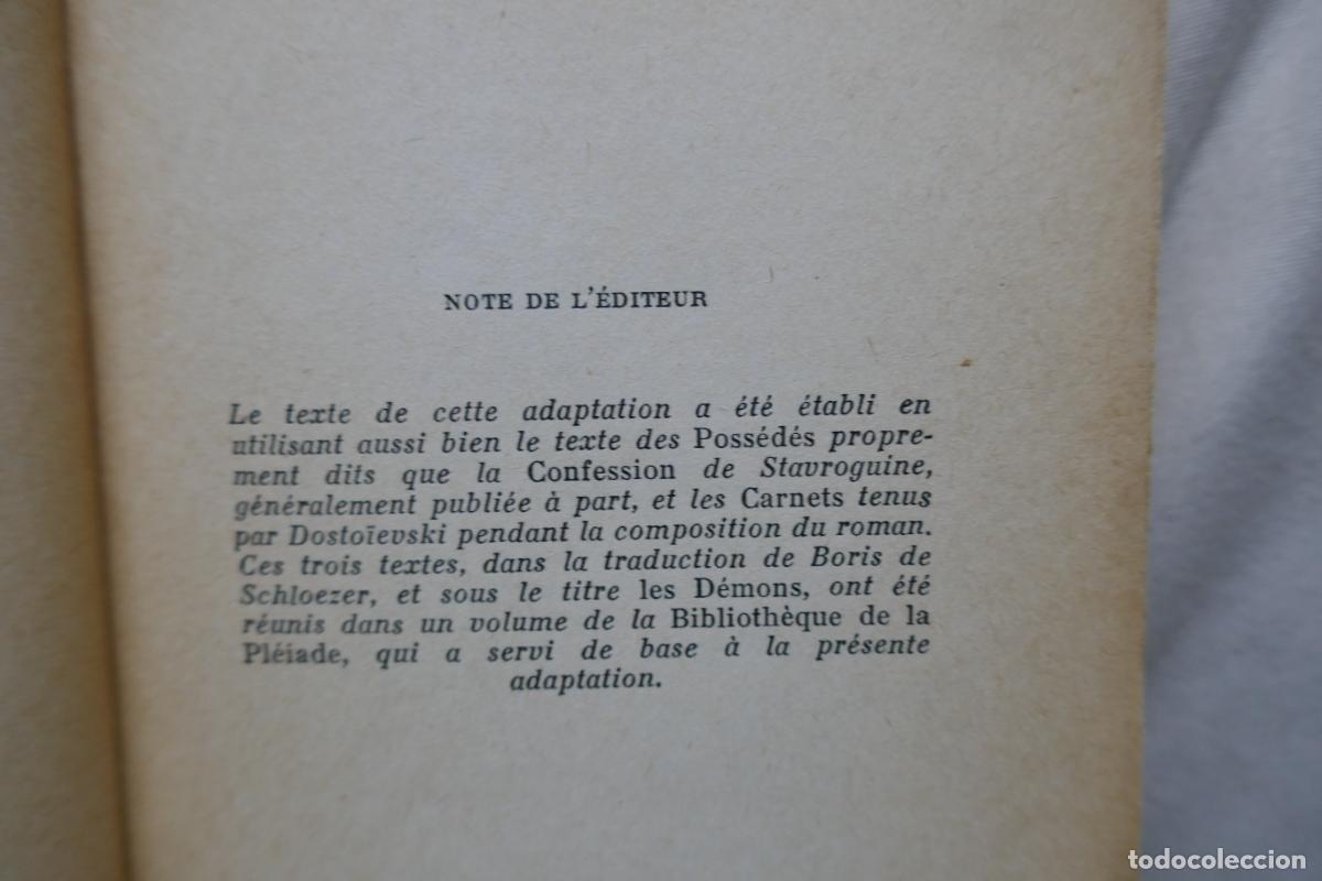 Libros de segunda mano: LES POSS&Eacute;D&Eacute;S - ALBERT CAMUS / Fedor DOSTOIEVSKI (EN FRANC&Eacute;S) - Foto 11