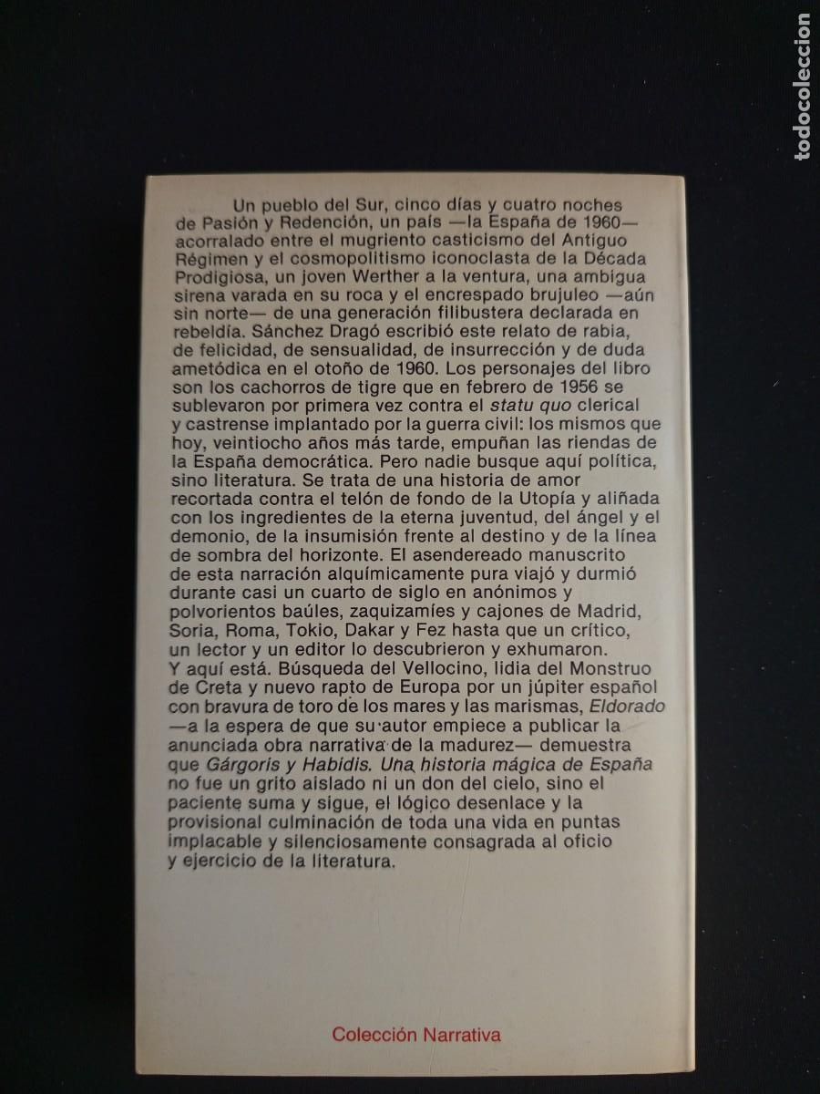 Libros de segunda mano: ELDORADO, DE F. S&Aacute;NCHEZ DRAG&Oacute;, PLANETA - Foto 2