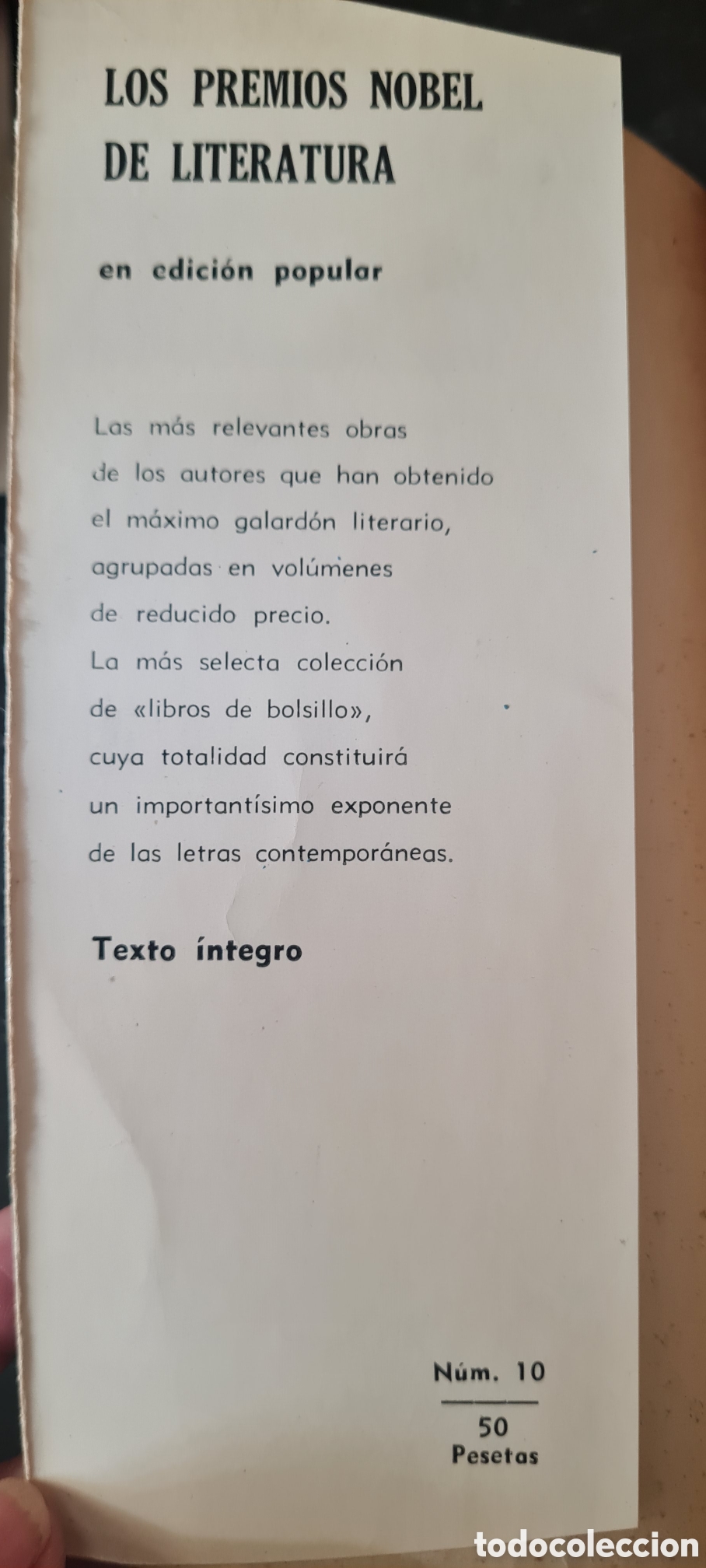 Libros de segunda mano: Premios Nobel de la Literatura - N&deg; 10 - Foto 3