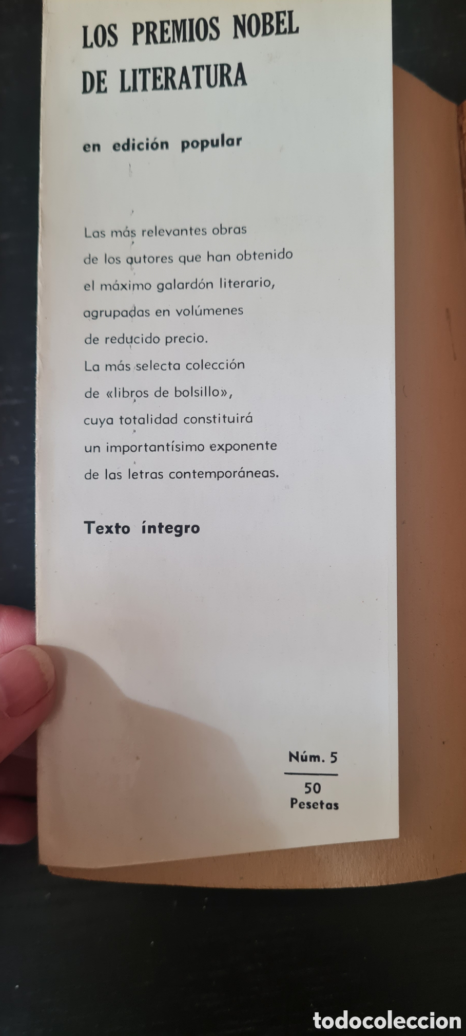 Libros de segunda mano: Libros Premios Nobel de Literatura - N&deg; 5 - Foto 7