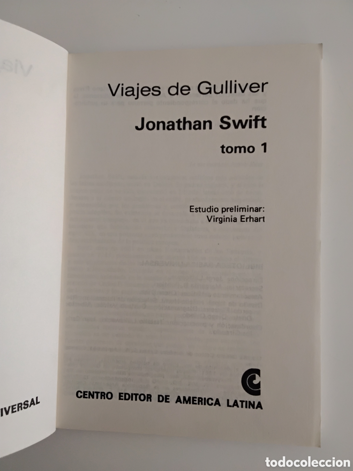 Libros de segunda mano: Jonathan Swift &mdash; Viajes de Gulliver. Dos tomos. (Biblioteca B&aacute;sica Universal, 1981) - Foto 3