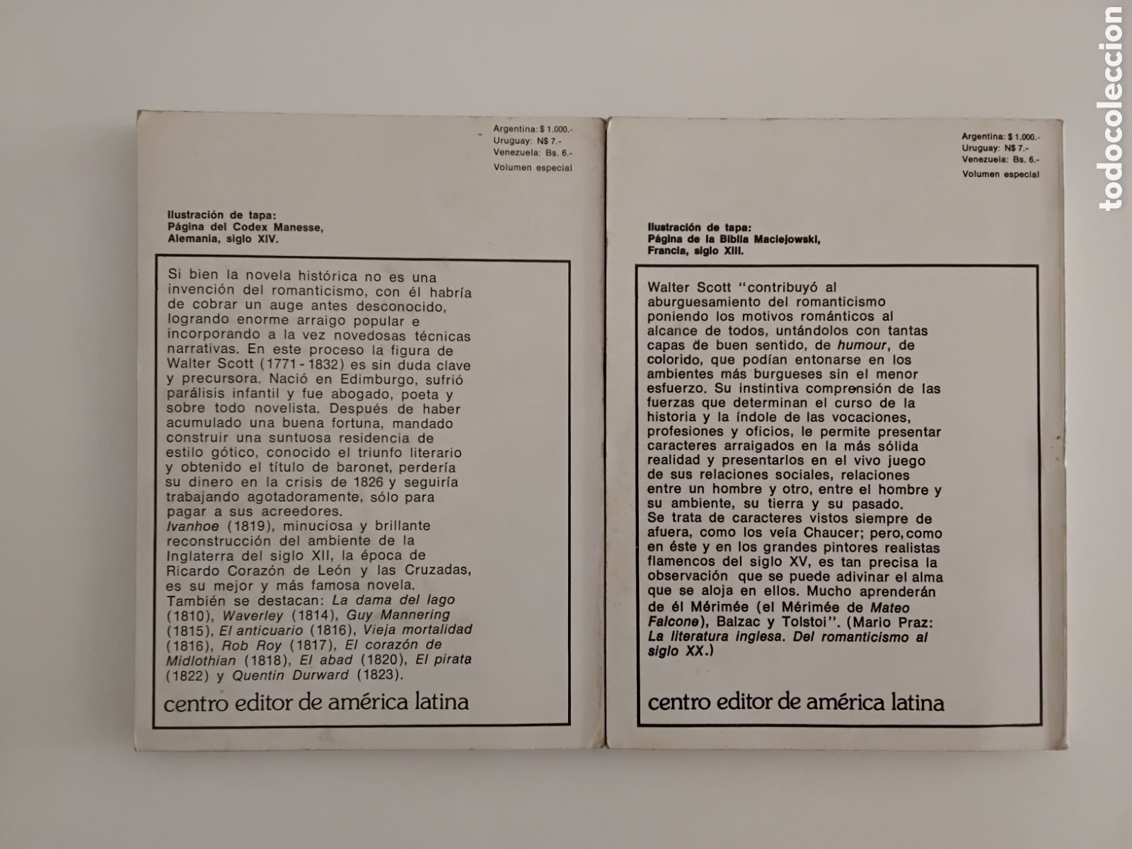 Libros de segunda mano: Walter Scott &mdash; Ivanhoe. Dos tomos. (Biblioteca B&aacute;sica Universal, 1978) - Foto 2