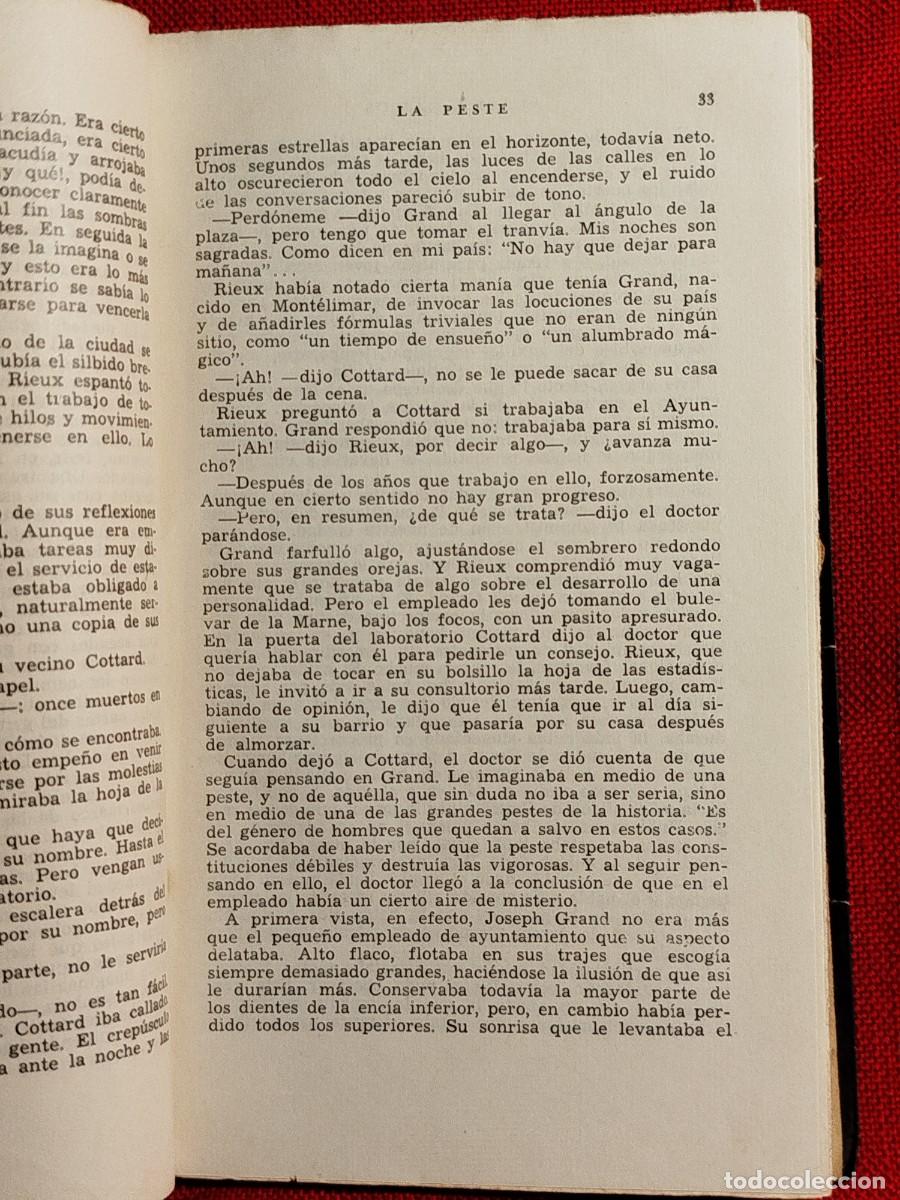 Libros de segunda mano: 1961. La peste. Albert Camus. - Foto 5