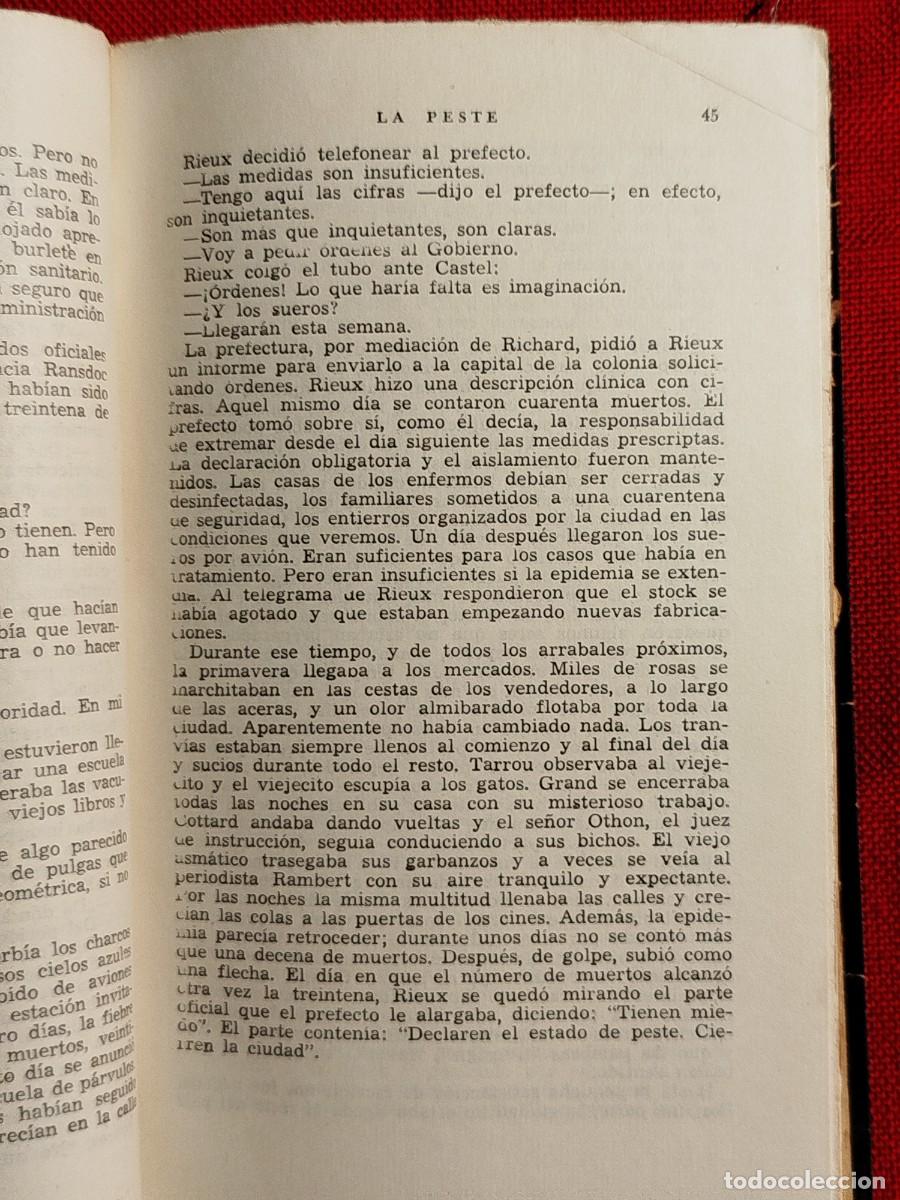 Libros de segunda mano: 1961. La peste. Albert Camus. - Foto 6